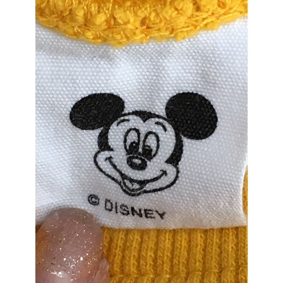 Mickey Mouse Disneyland Sweatshirt Men's Large Yellow Crewneck Pullover - Picture 10 of 10